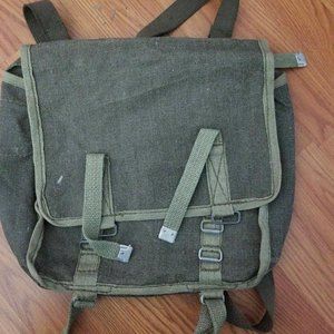 Original Polish army haversack canvas  messenger shoulder  BAG
